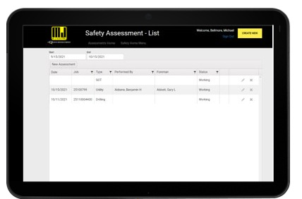 MJ Electric: Streamlining Operations through Business Process Integration — application screenshot